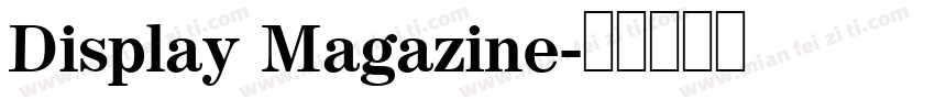 Display Magazine字体转换